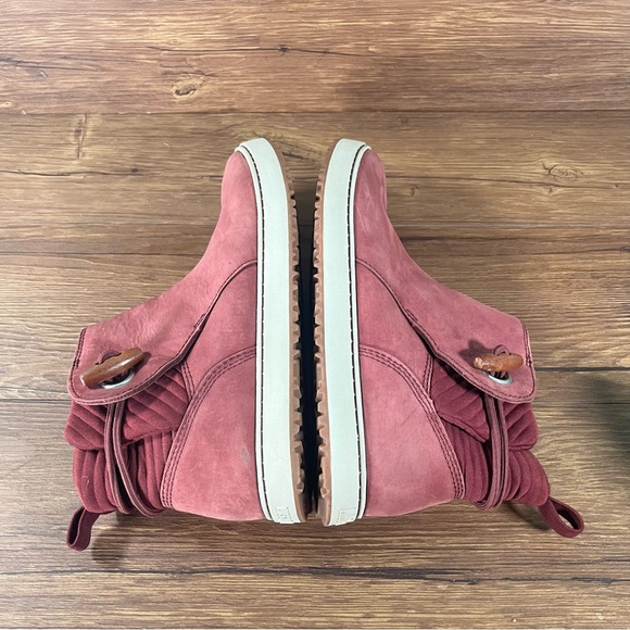 L.L. BEAN Mountainside Leather Boots High Top Sneakers Women’s Size 8 Shoes - Picture 2 of 10